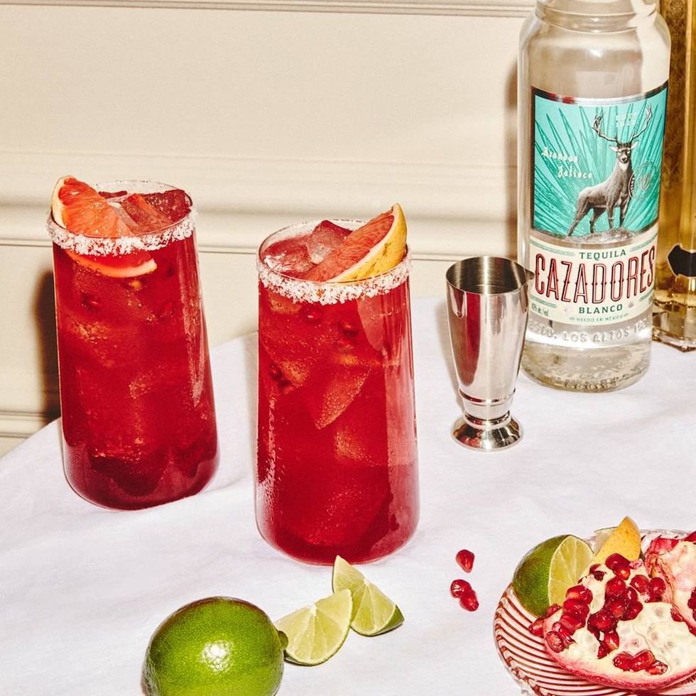 The Pomegranate Paloma cocktail.
