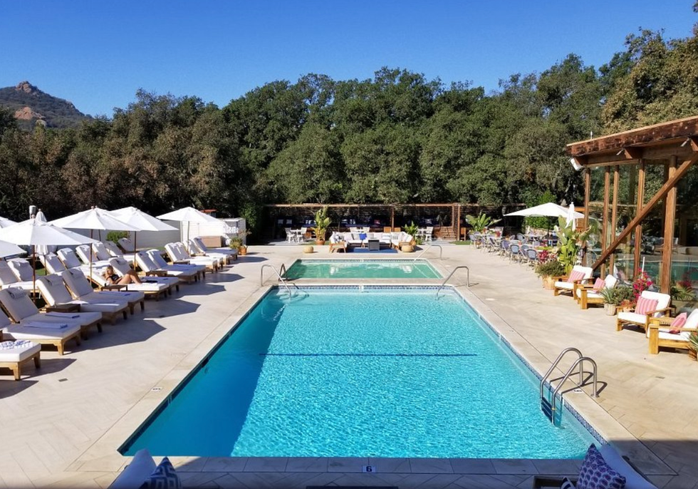 The pool at Calamigos Guest Ranch.