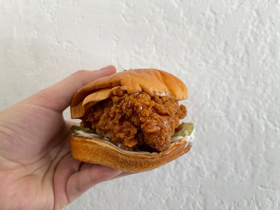 The Popeye's chicken sandwich.