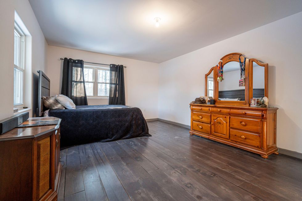 The primary bedroom.