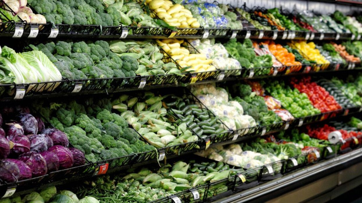 The produce aisle at a grocery store.