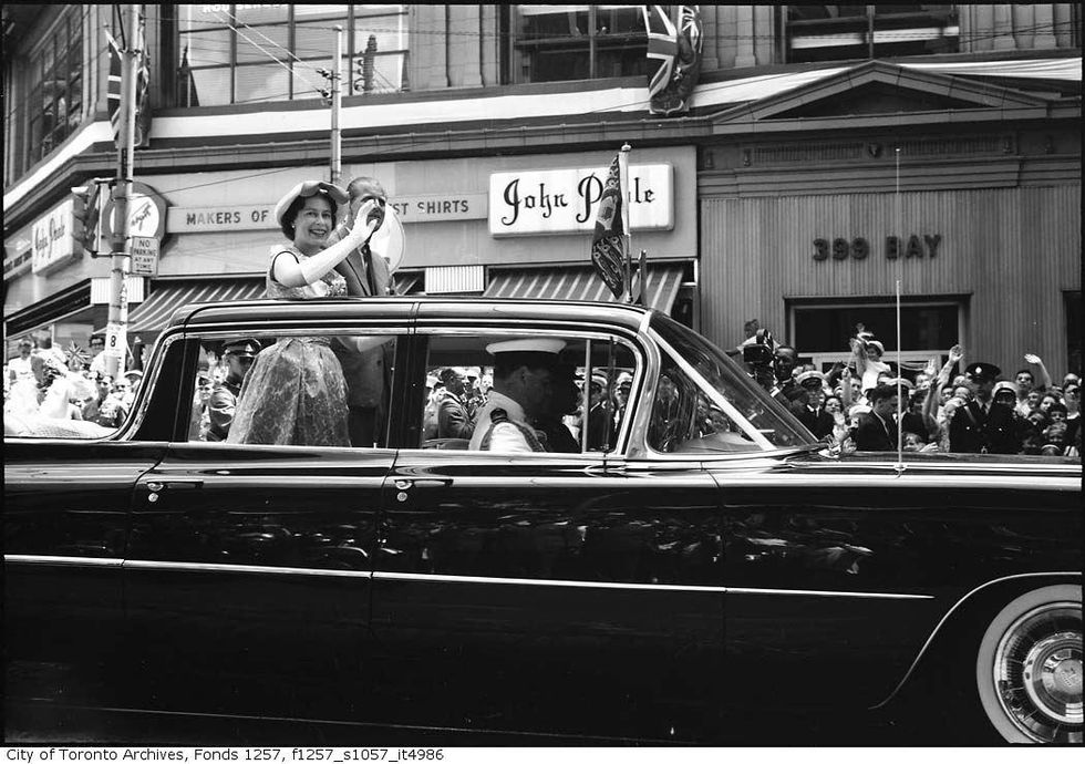 The Queen and Prince Phillip in Toronto, 1959.