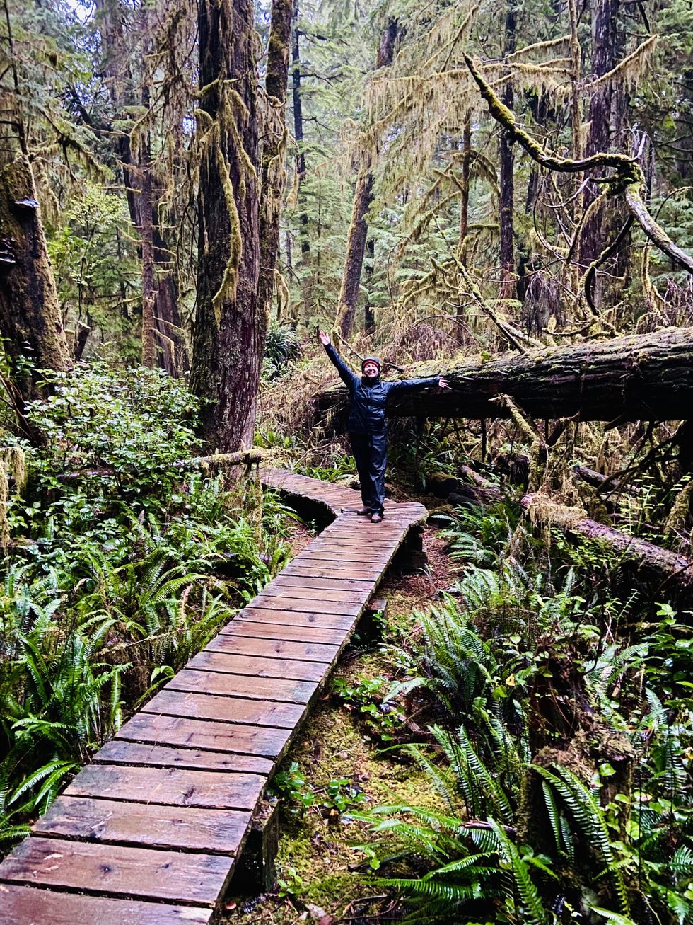 The Rainforest Walk trail in Tofino, British Columbia.