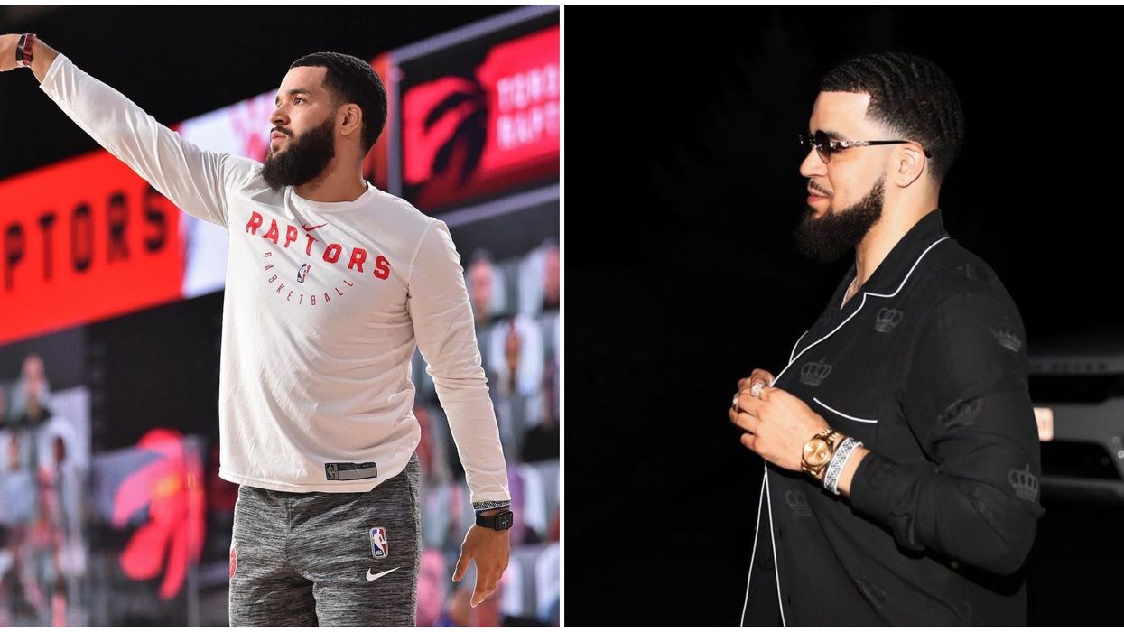 The Raptors Unveiled Their New City-Edition Jersey & VanVleet Was The First To Show It Off