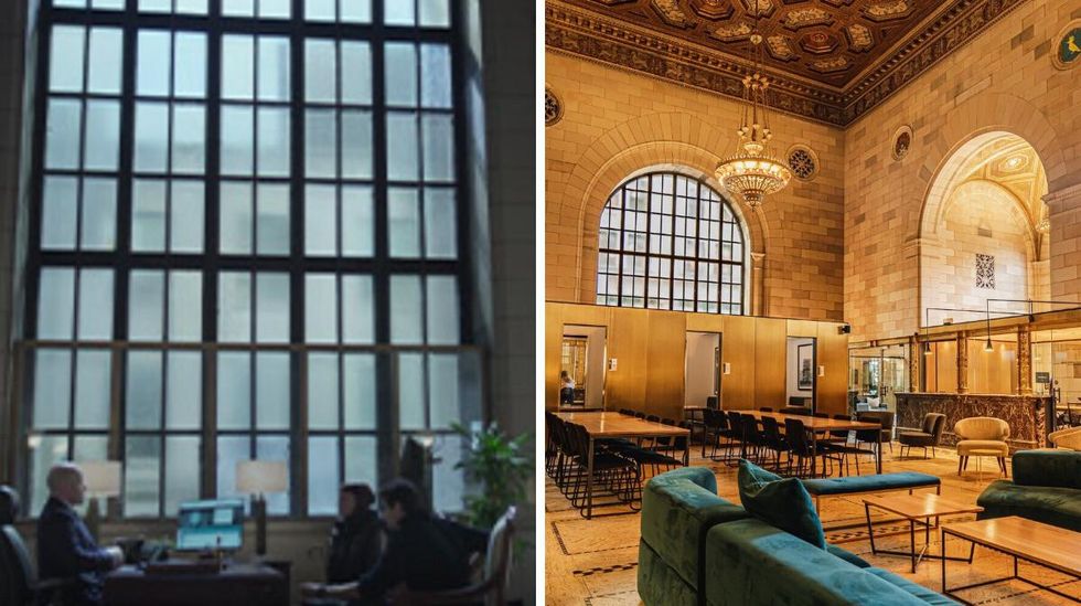 The Recruit. Droite : Crew Collective & Caf\u00e9.