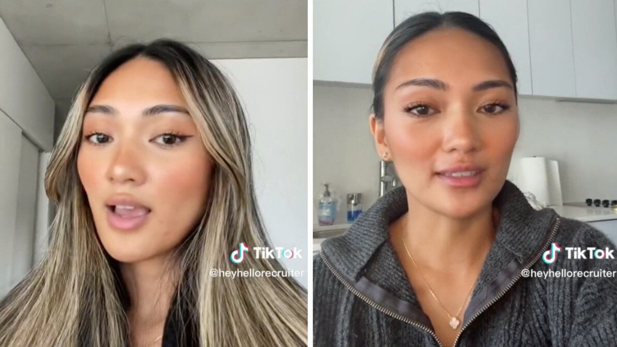The recruiter in her TikTok videos.
