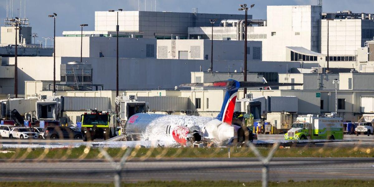 A Full Passenger Plane Caught Fire After Crash-Landing In Miami & The