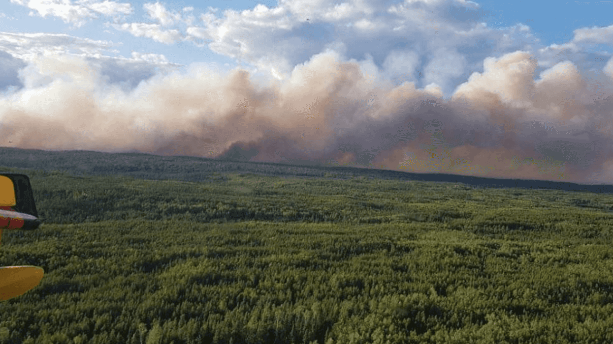 The Red Lake Ontario Fire Is Being Hit By Storms And High Winds On Thursday