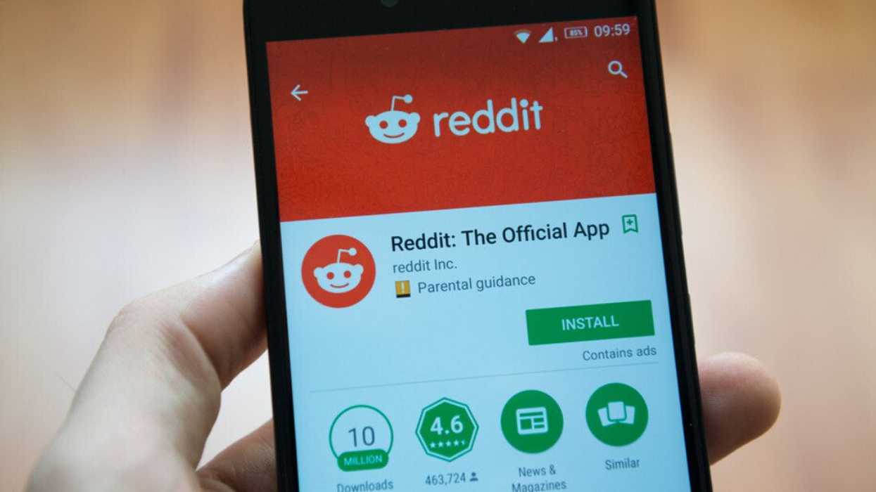 The Reddit app on a smartphone.