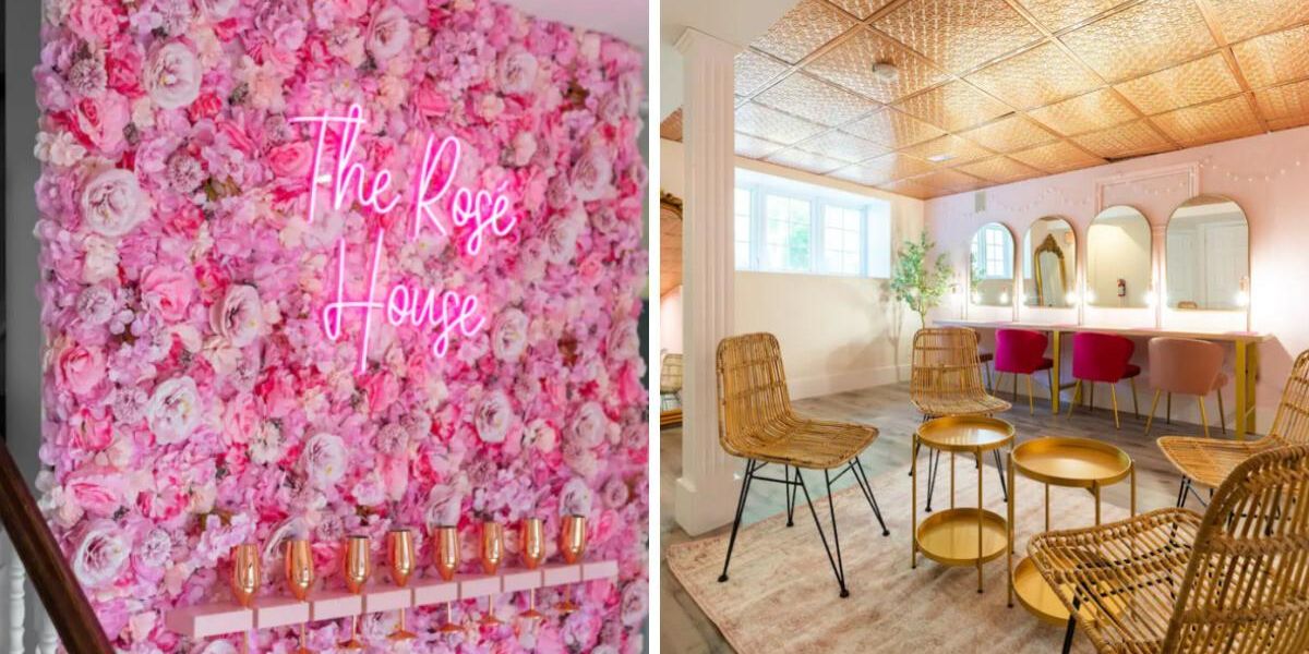 This New 'Rosé House' Airbnb Near Toronto Has A Floral Wall & 'Glam ...