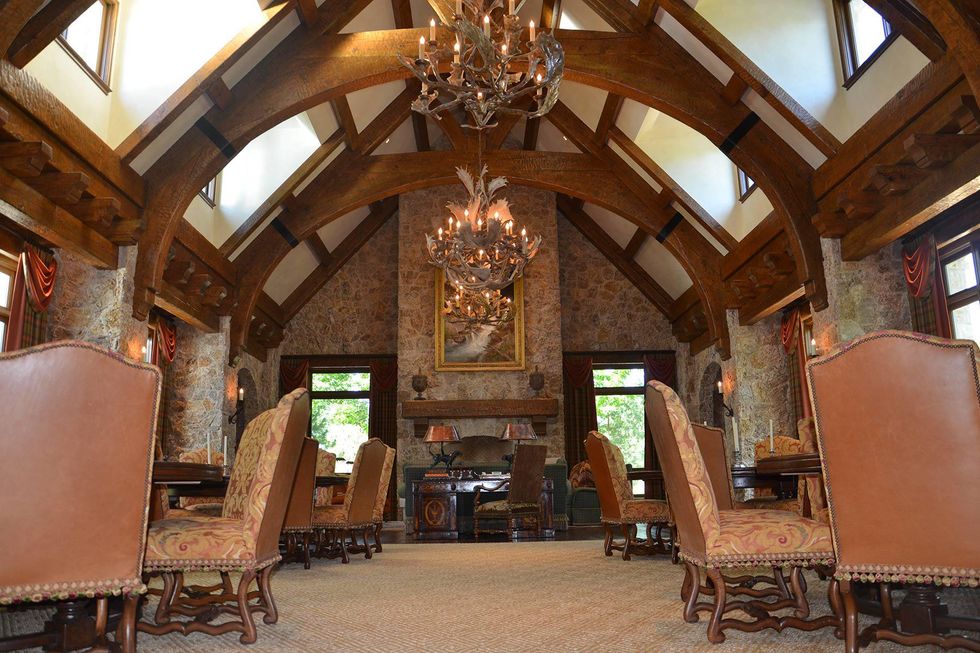 The rustic decor of one of the homes.