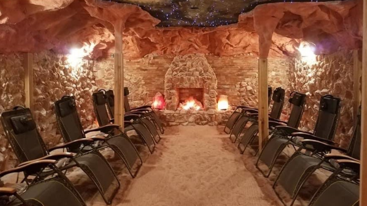 The salt cave at Serenity Salt Cave in Nolensville, TN.