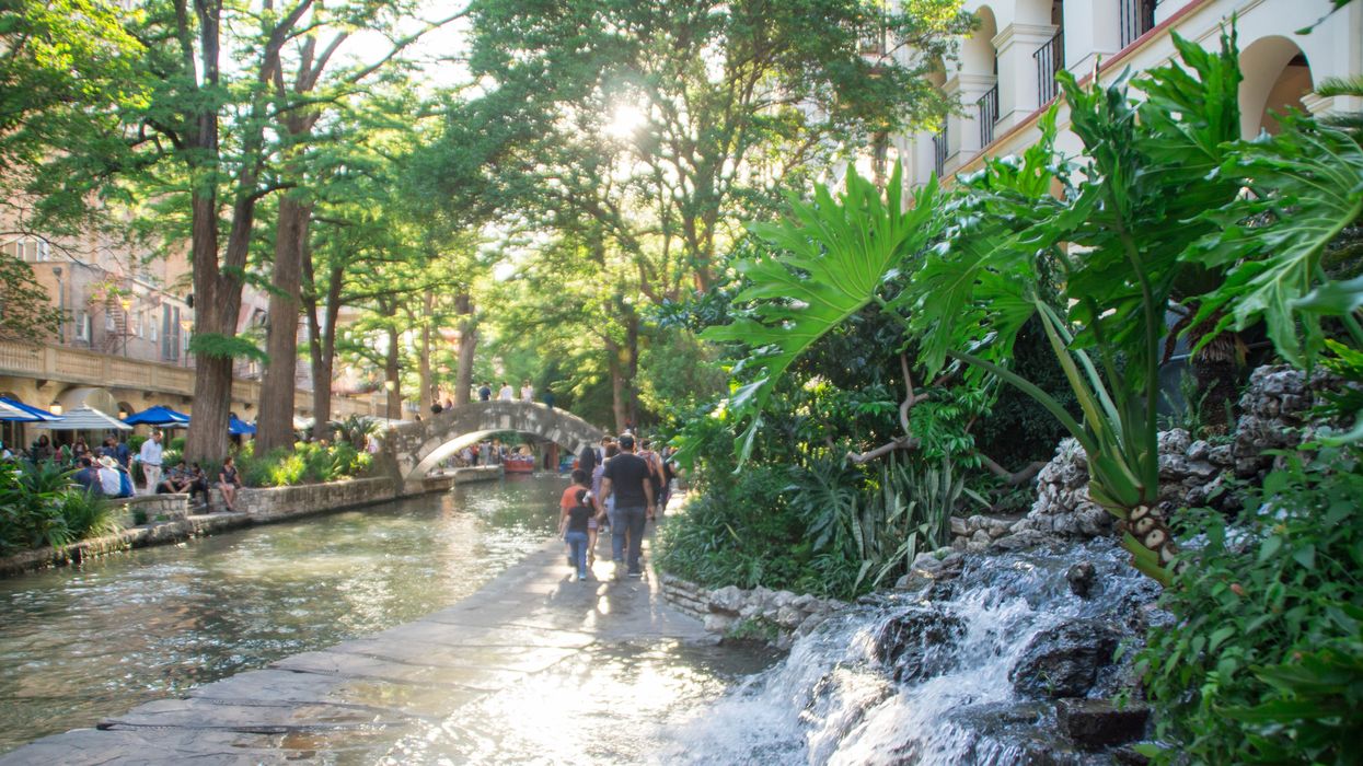 The San Antonio River Walk.