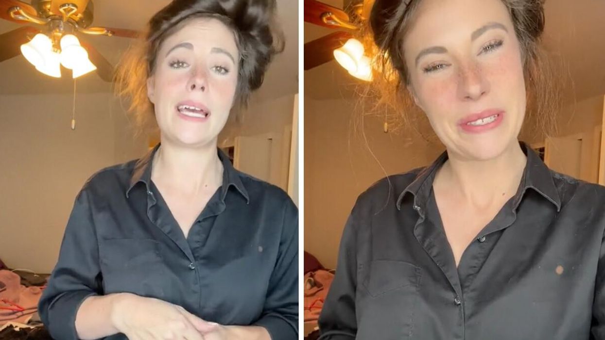 The server complaining about her tip on TikTok.