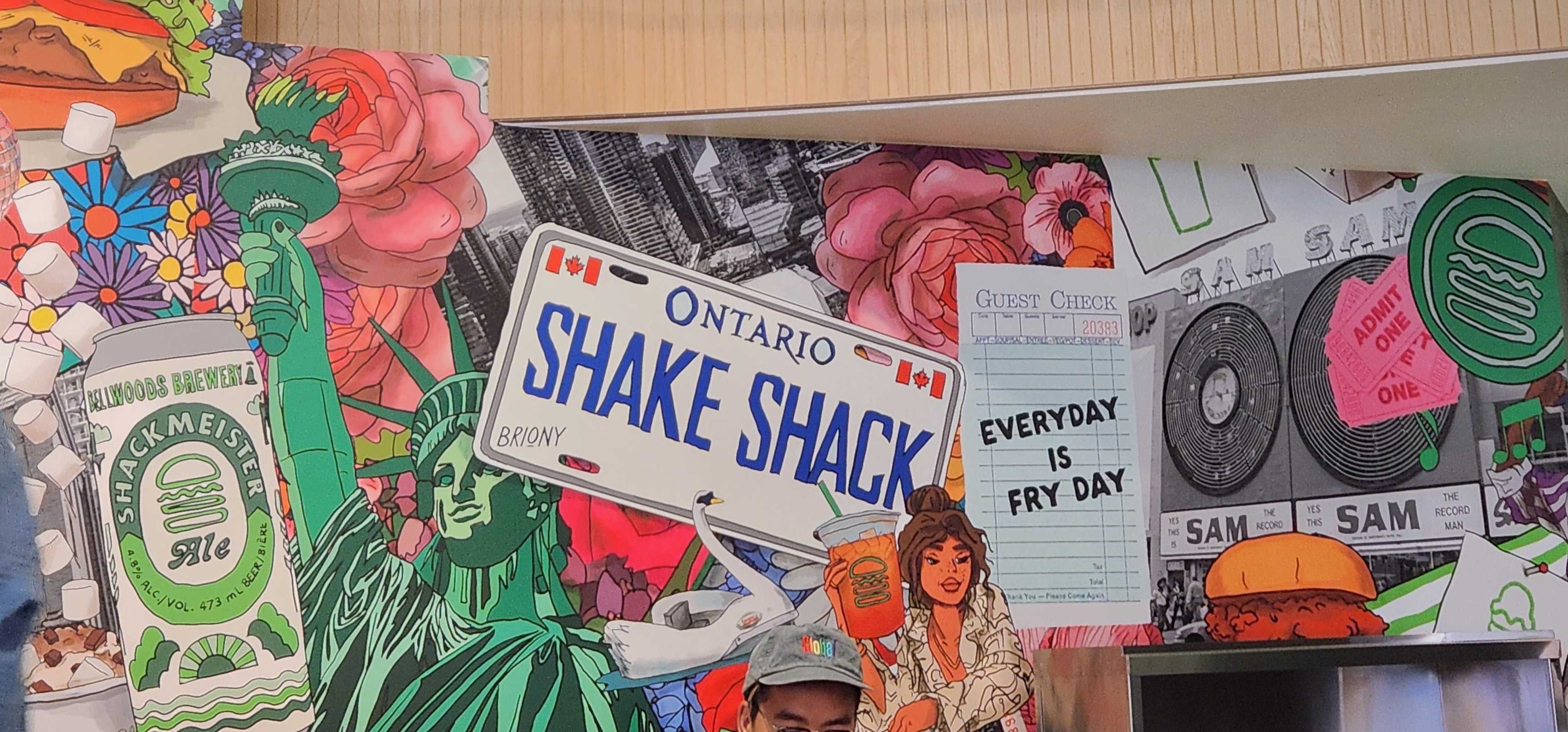 The Shake Shack mural in Toronto.