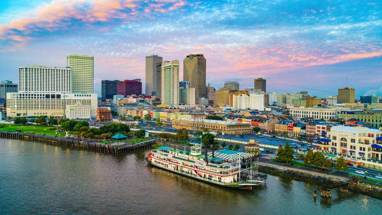 The shorefront of New Orleans, LA.