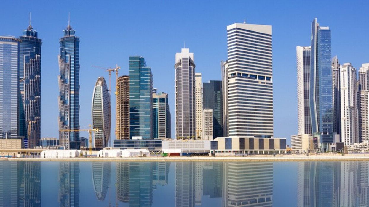 The skyline of Dubai.