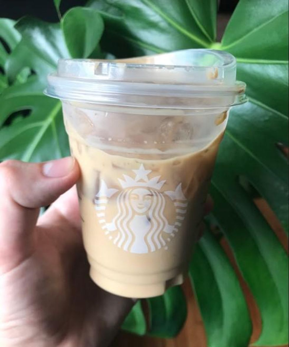 The Starbucks Canada Iced Toasted Vanilla Oat Shaken Espresso