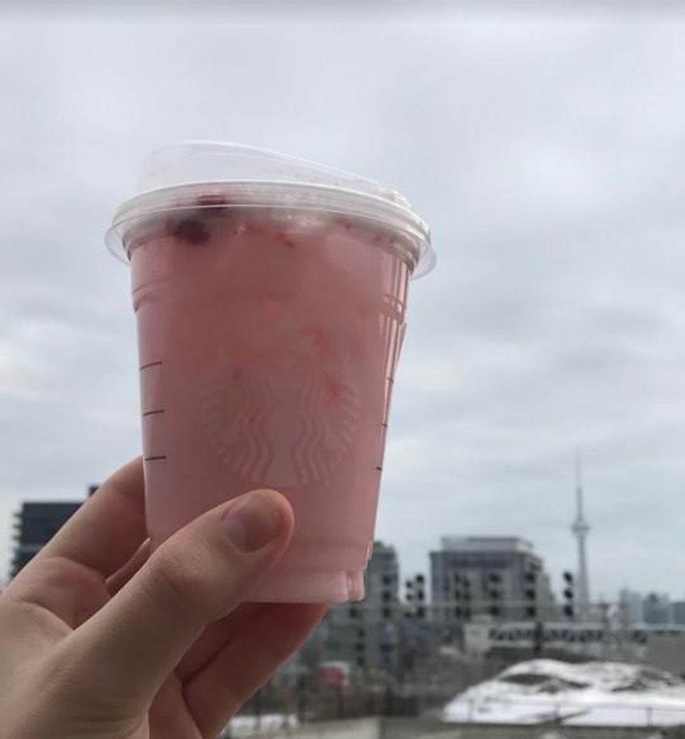 The Starbucks Canada Strawberry Coconut Refresher