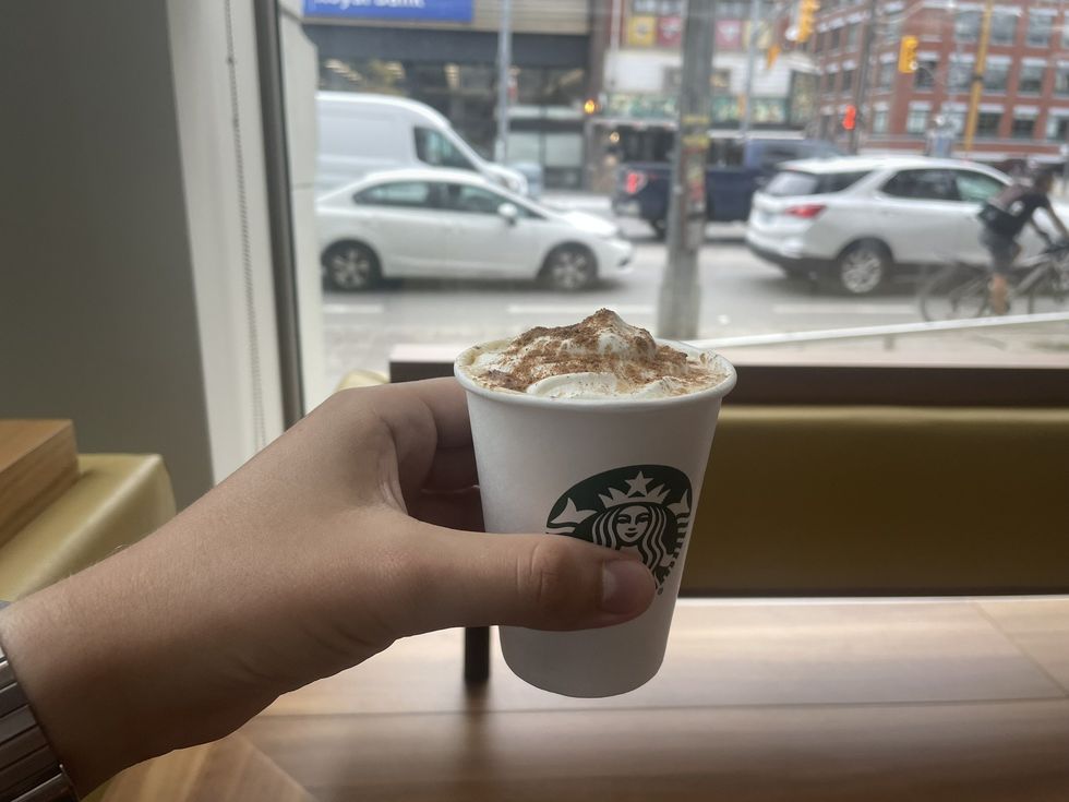 The Starbucks Pumpkin Spice Latte.