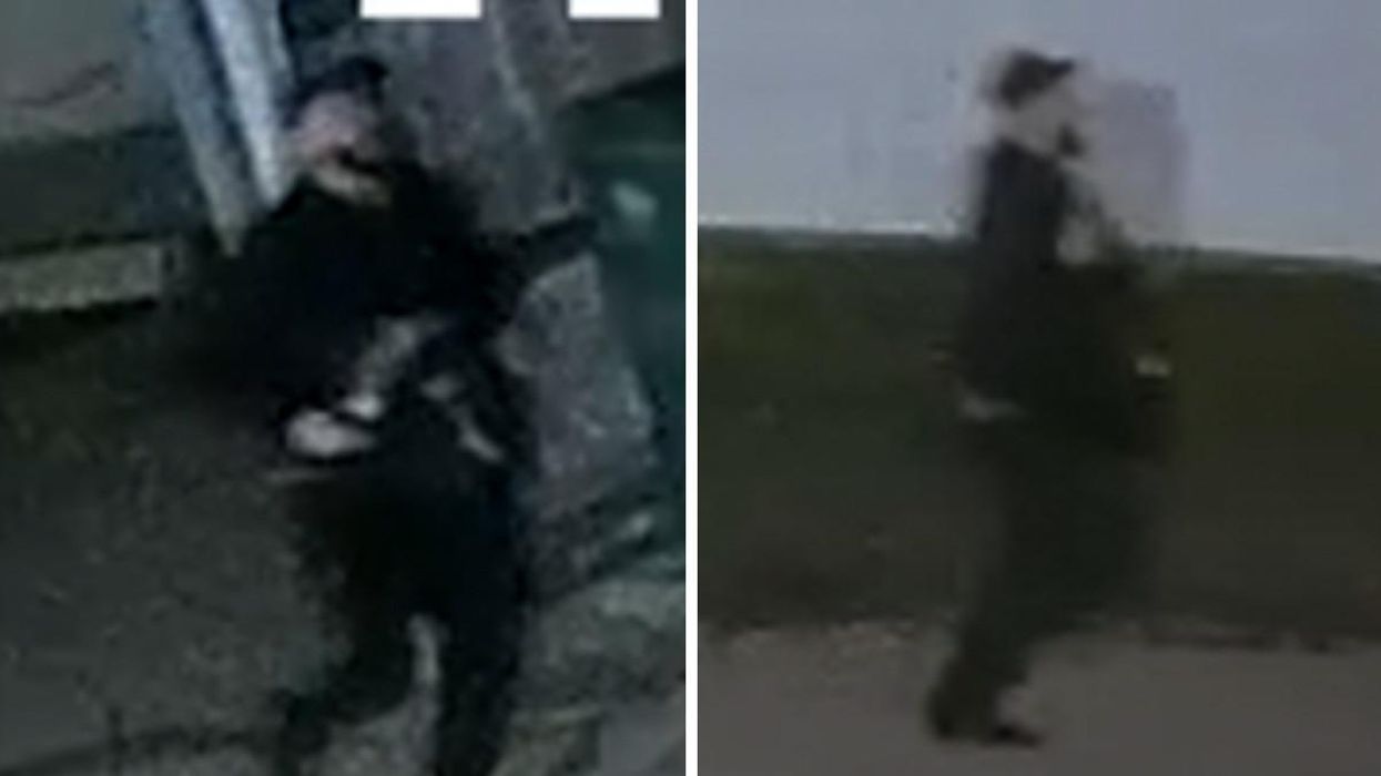 The suspect caught on CCTV.