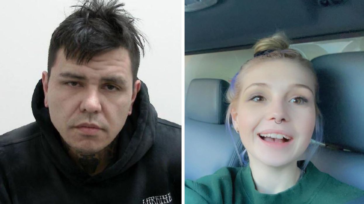The suspect in a homicide case. Right: Jamie Scheible.
