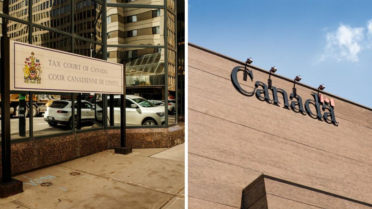 The Tax Court of Canada. Right: The Canada Revenue Agency.