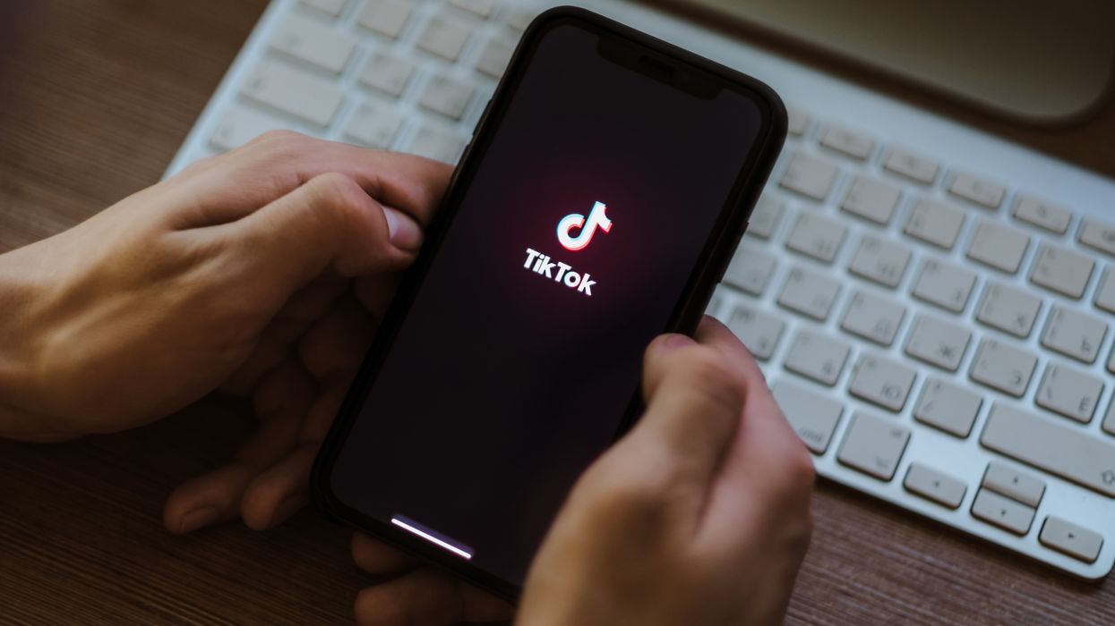 The TikTok app on a phone.