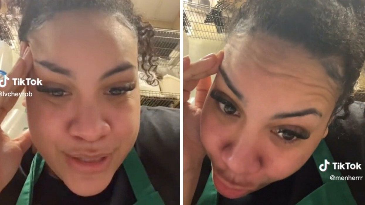 The TikToker complaining about Starbucks customers.
