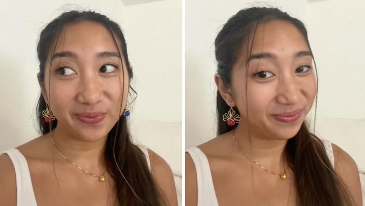 The TikToker in her video.