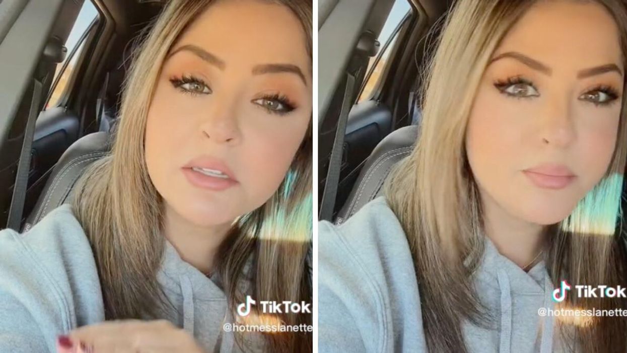 The TikToker in her videos.