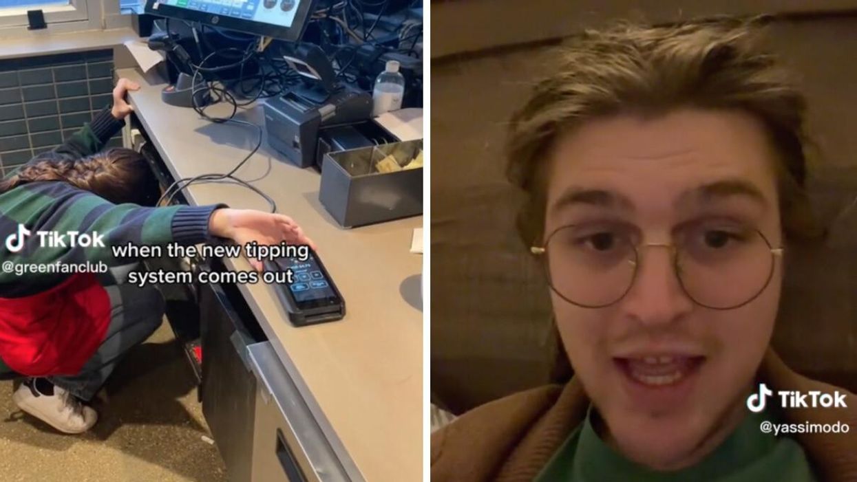 The TikTokers in their videos.