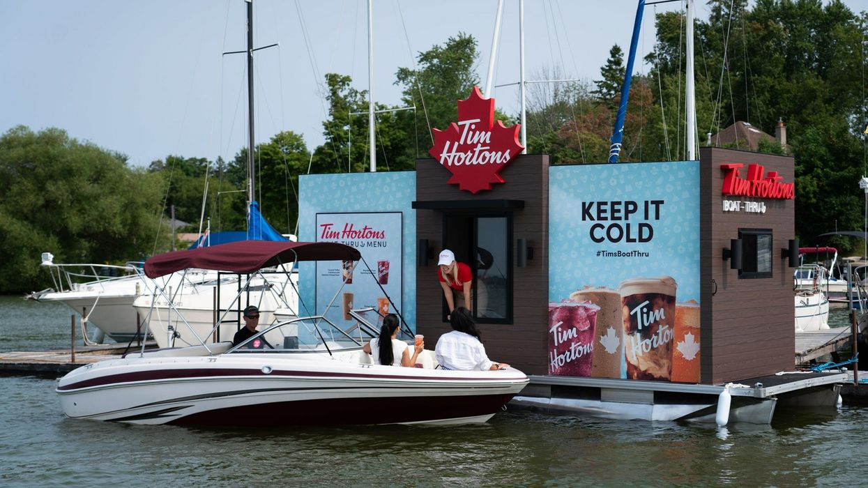 The Tim Hortons Boat-Thru.