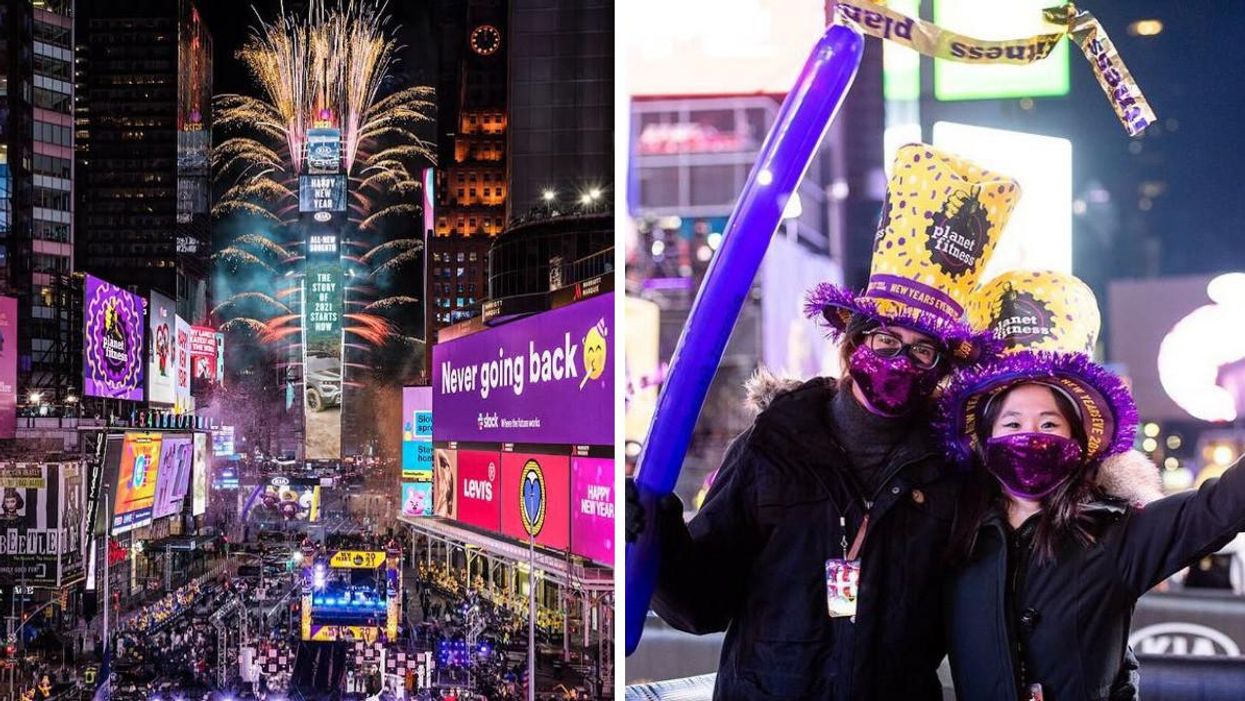 The Times Square New Year's Countdown Is Back For 2022 & Here's How To Watch The Ball Drop