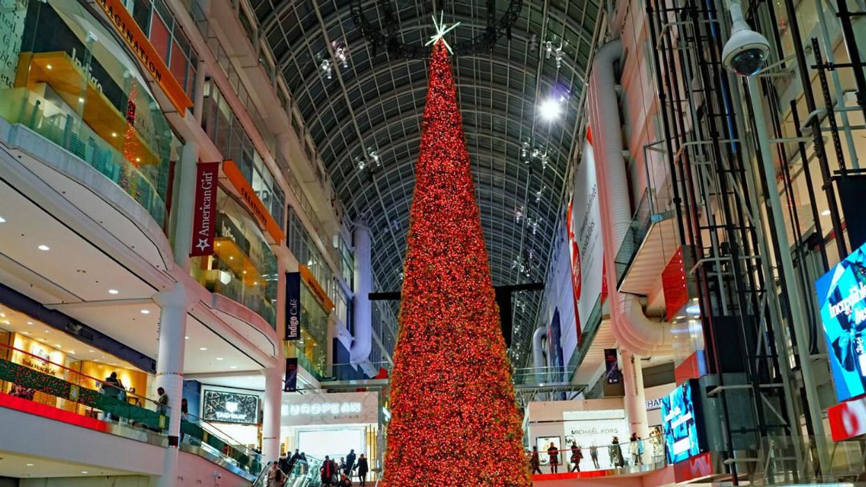 The Toronto Eaton Centre's Massive Tree Is Returning & You Can Decorate It From Your Phone