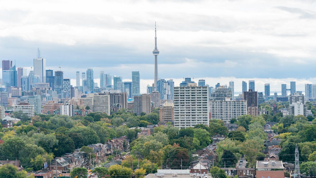 The Toronto skyline.
