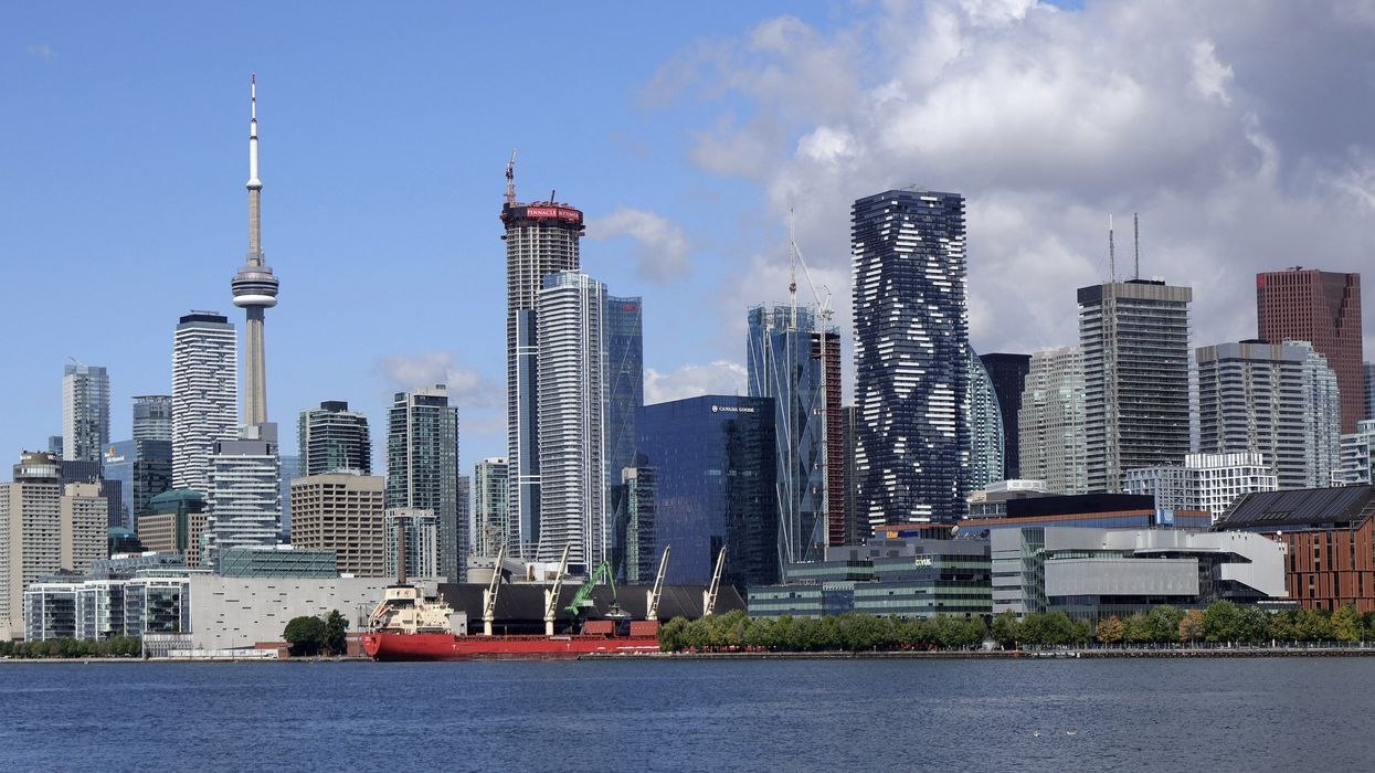 The Toronto skyline.
