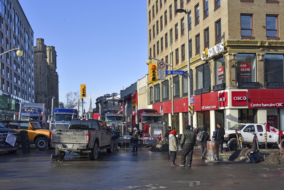 The trucker protest in Ottawa.
