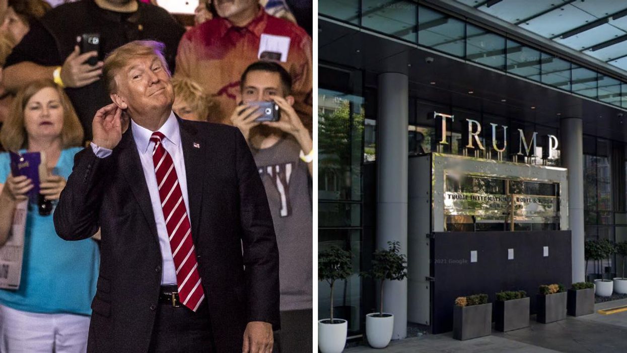 The Trump Tower Sign In Vancouver Has Been Pulled Down & People Have Some Thoughts