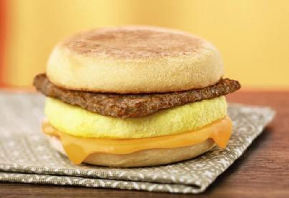 The Turkey Sausage Breakfast Sandwich.