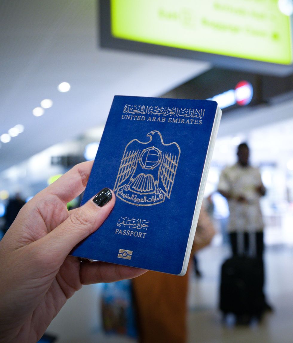 The UAE passport.