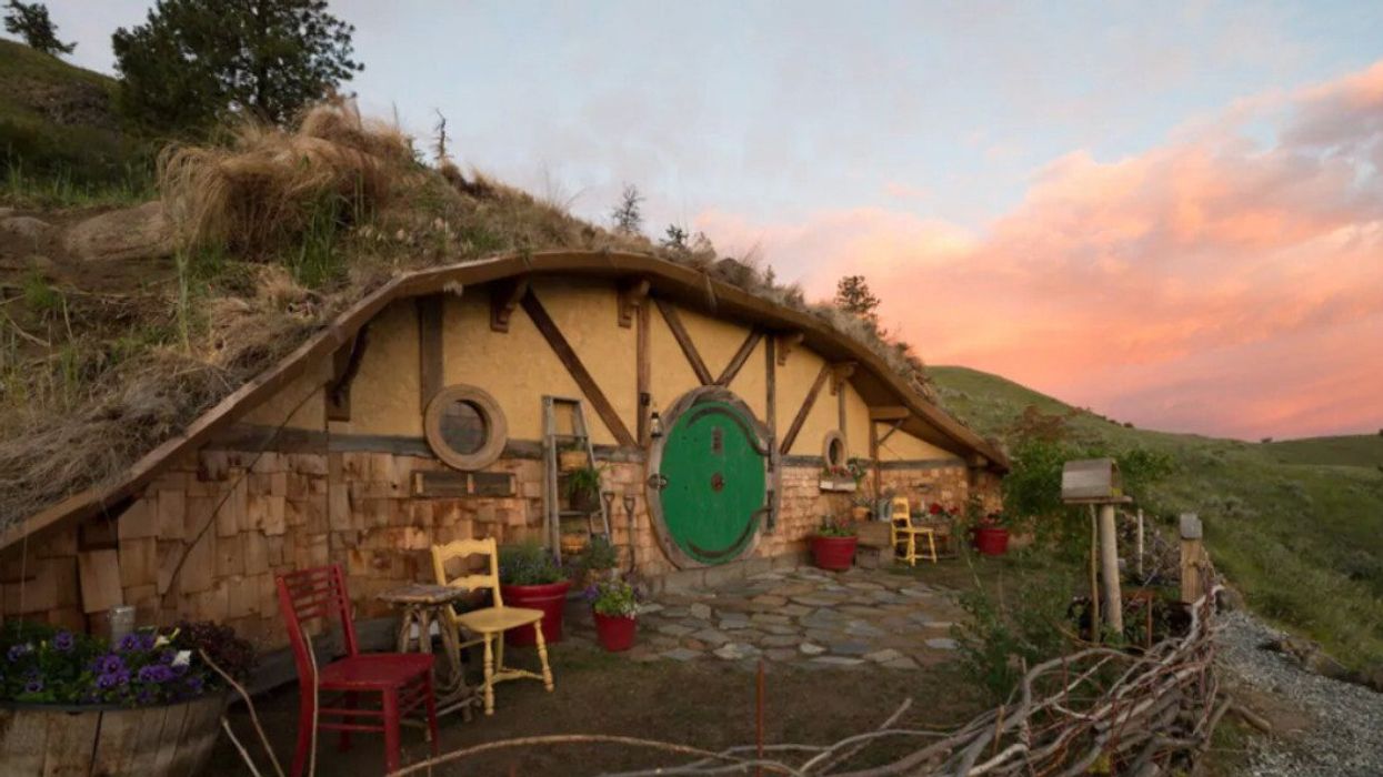 The underground Hobbit home.