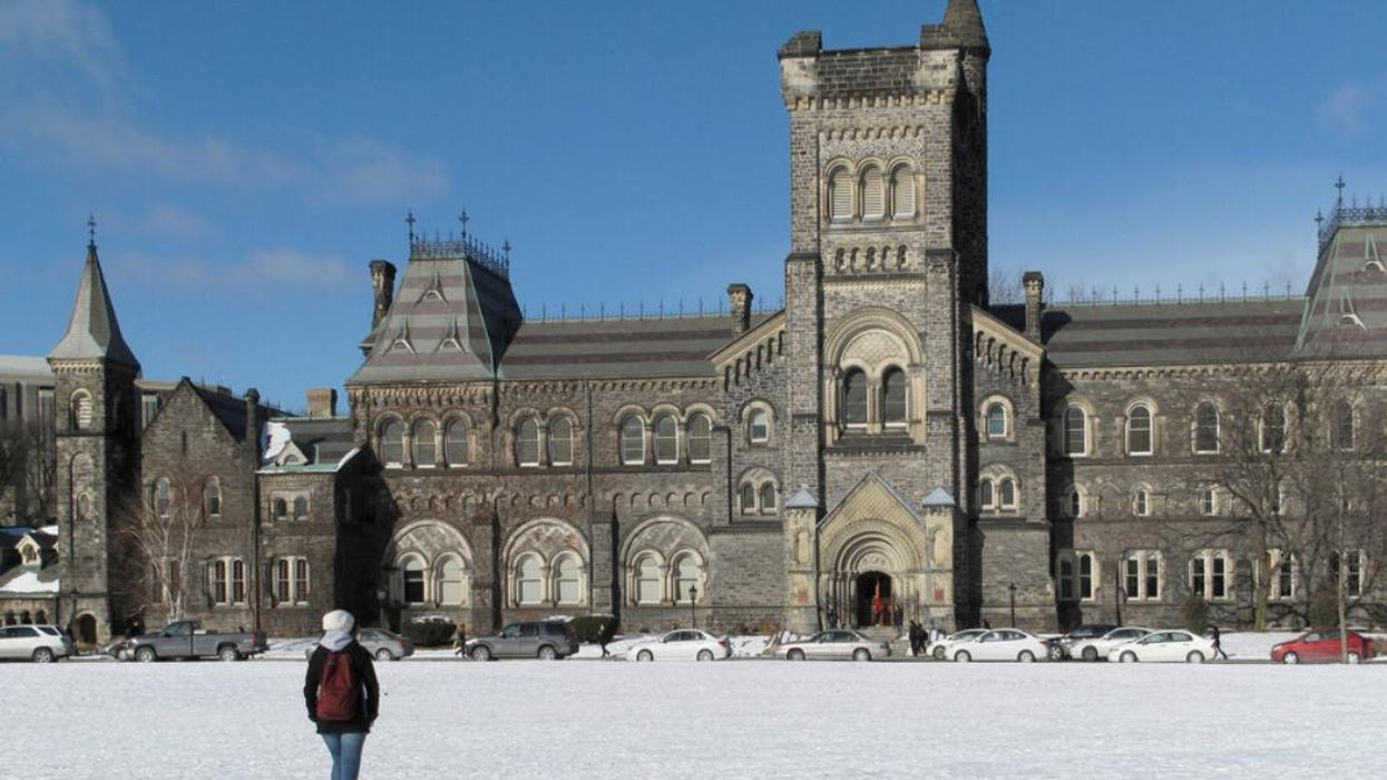 The University of Toronto during the winter.