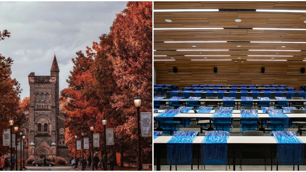 The University of Toronto’s Fall Safety Plan Includes Plastic-Wrapped Desks And Chairs