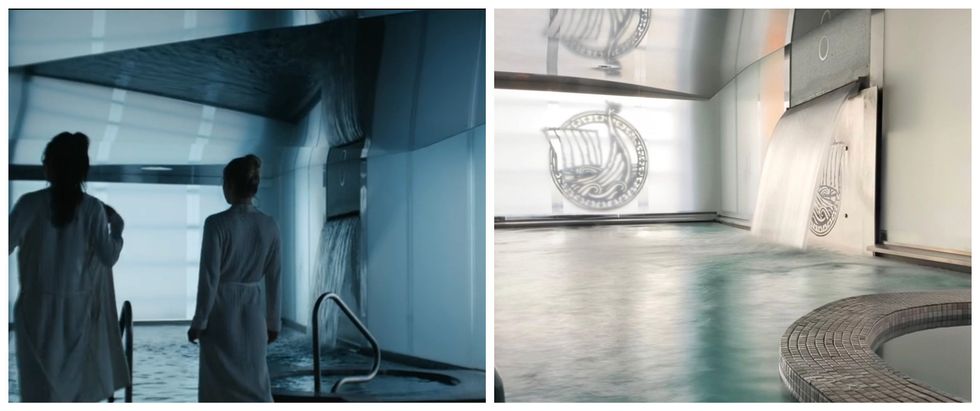 The Voyeurs. Droite : Spa Scandinave.