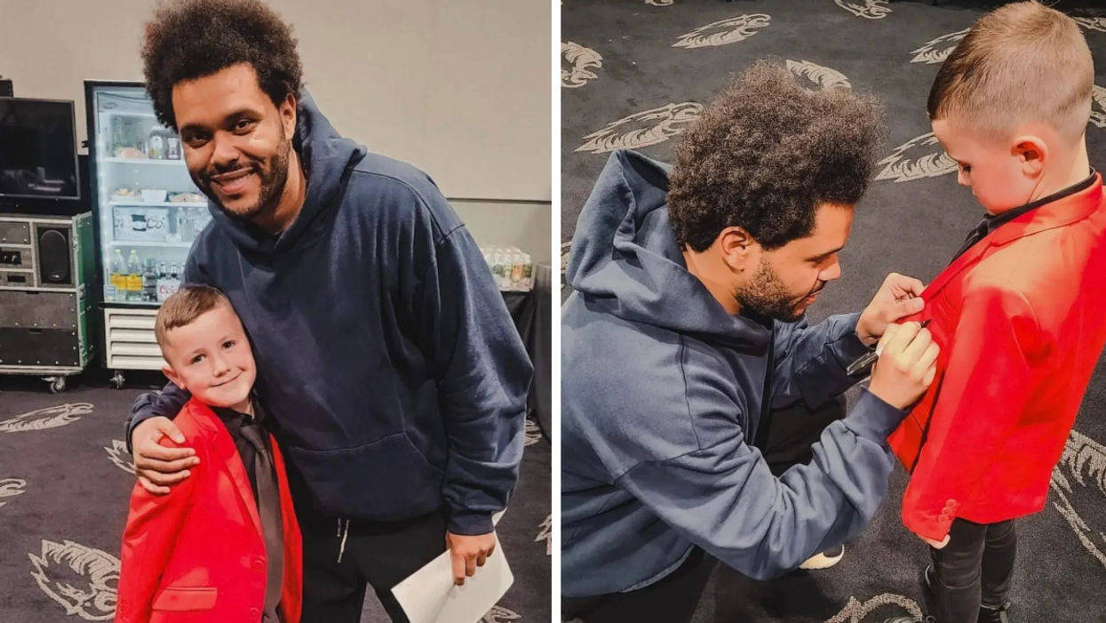 The Weeknd and Phoenix Prince.