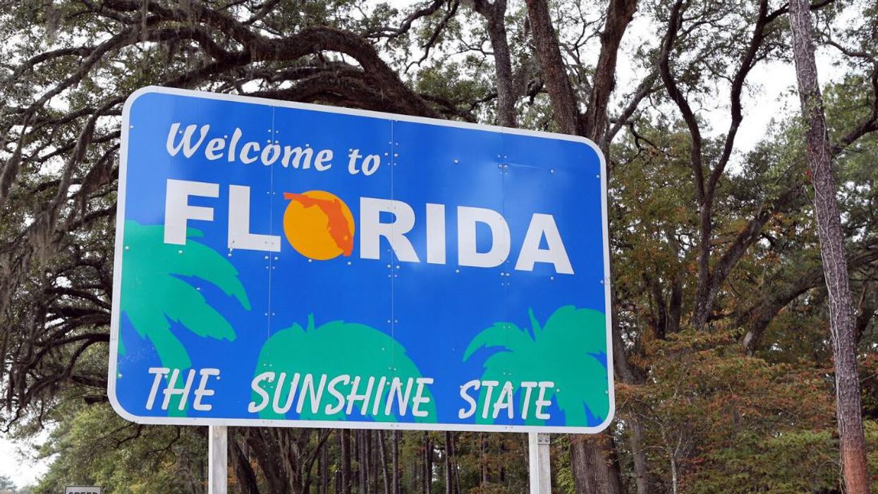 The "Welcome to Florida" sign.