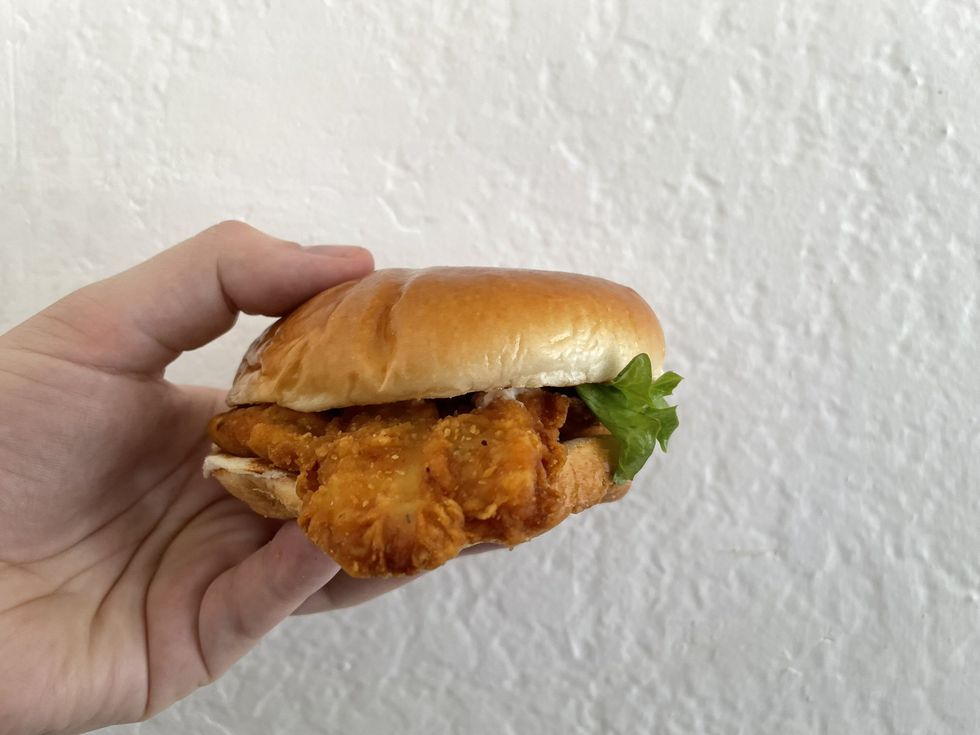 The Wendy's chicken sandwich.