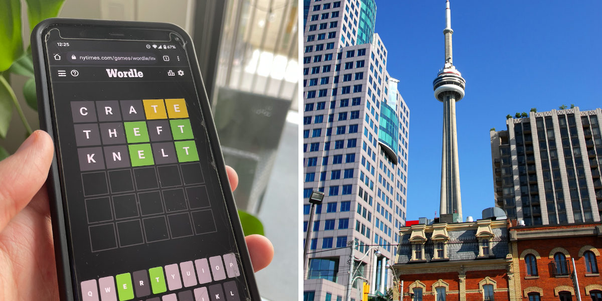 Toronto's Wordle Scores Are In The Top 25 In The World & Are The