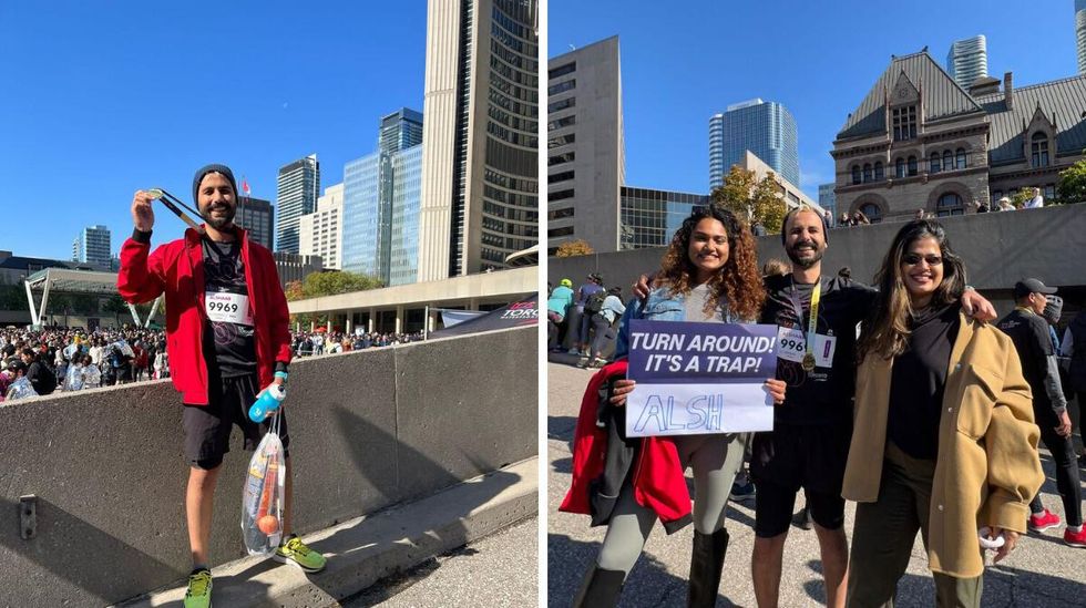 The writer beyond the finish line.